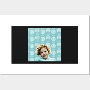 Shirley Temple Teal Posters and Art